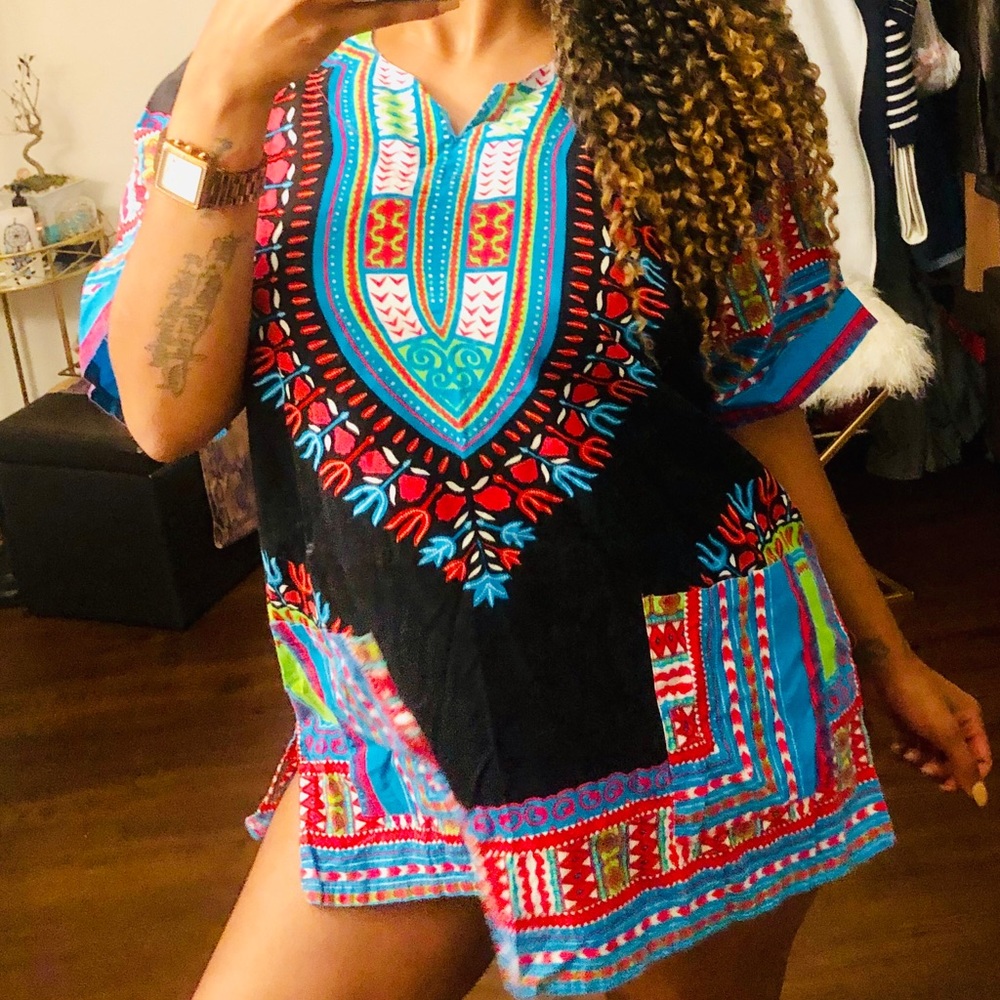 3 for $30 Multicolored Unisex dashiki